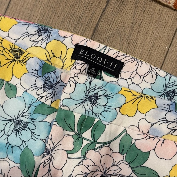 Floral Multicolor Women’s 18 Pants Eloquii - Picture 2 of 3